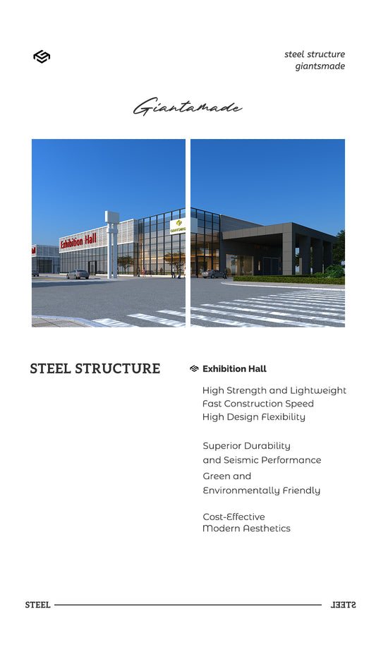 Promotional Text for the Advantages of Steel Structure Commercial Building Showroom