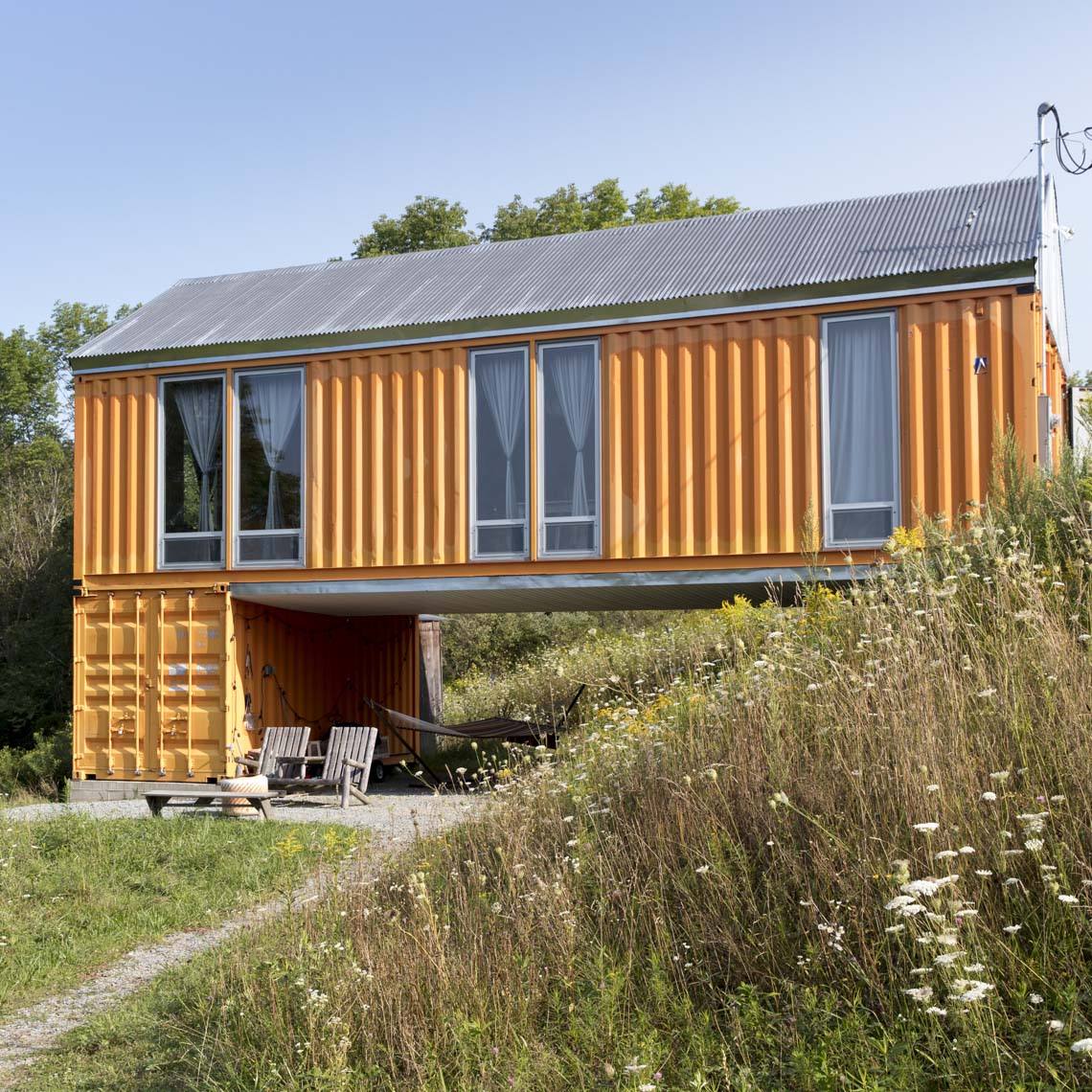 Two-story prefabricated steel structure container house