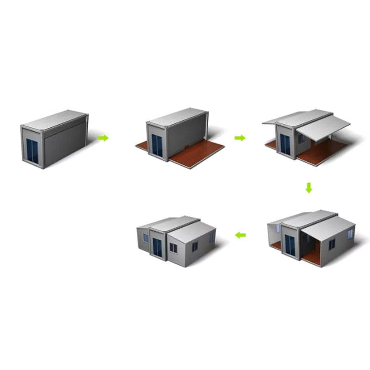 Расширяемый контейнерный дом для быстрой установки домов