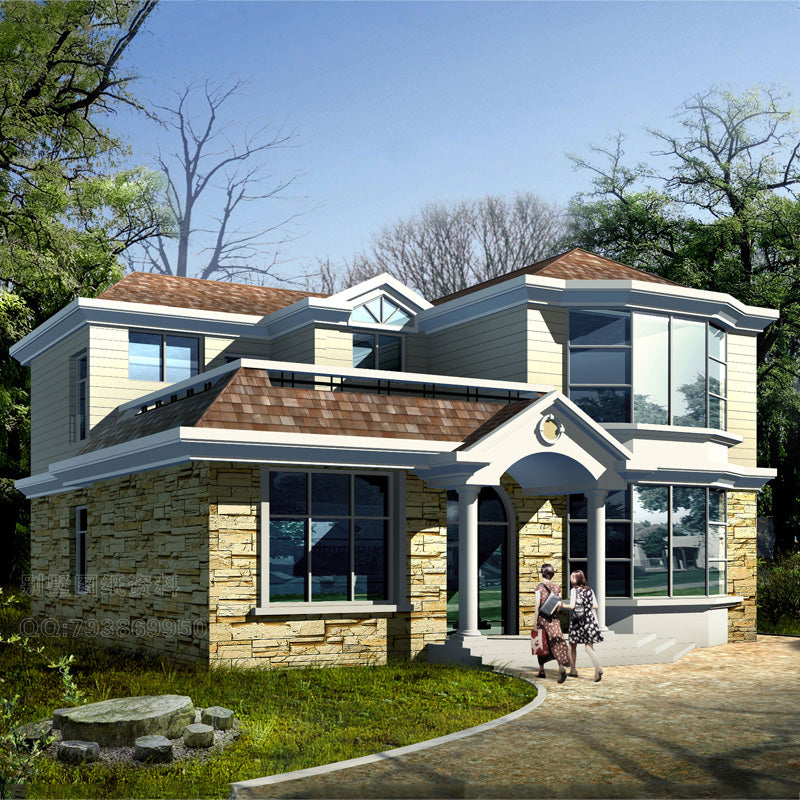 Casa de acero ligera casa prefabricada villa de acero