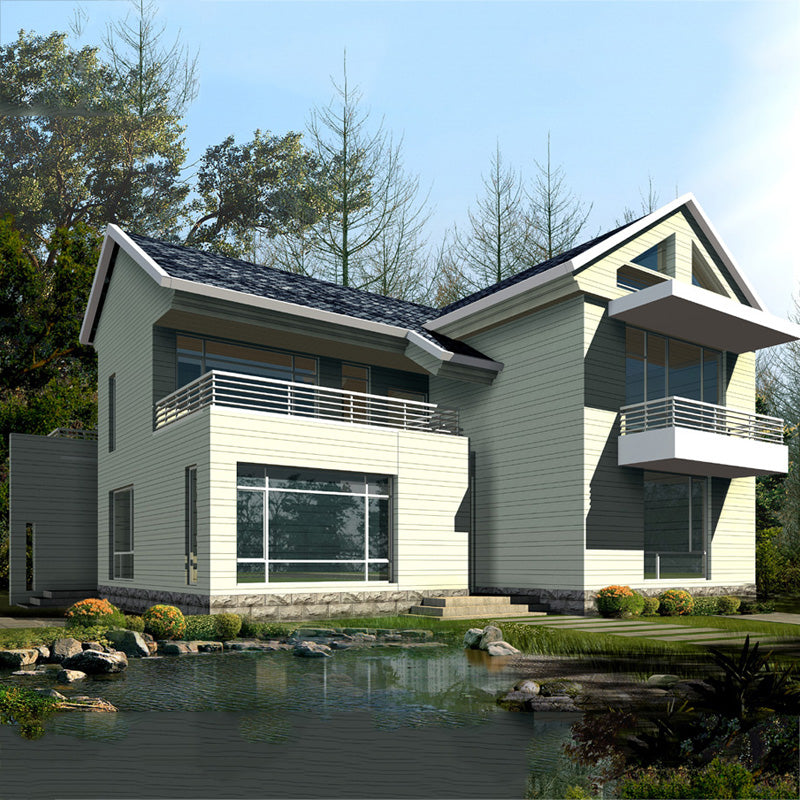 Villa de lujo de acero ligero