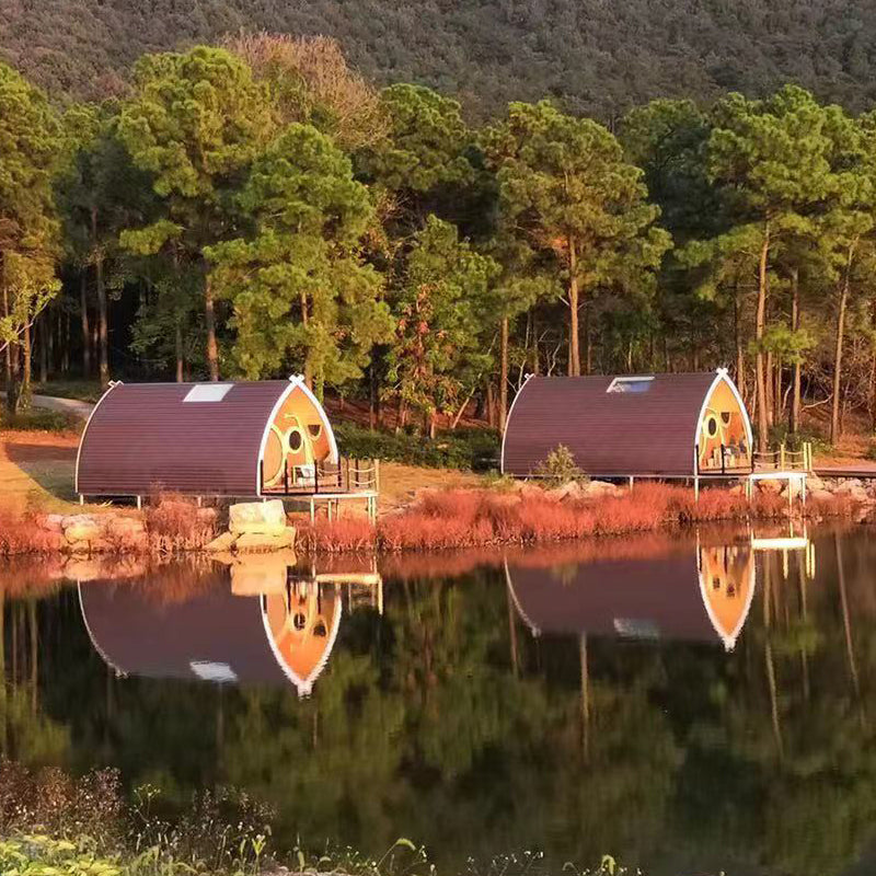 Floating Boat Arch Shape Prefab Hotel House