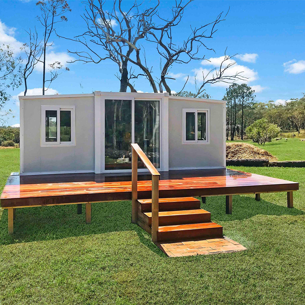 20-футовый расширяемый контейнерный дом современного дизайна по индивидуальному заказу