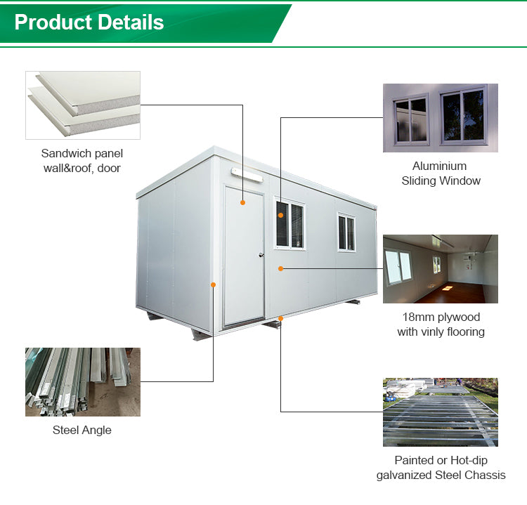 Sandwich panel prefab container houses