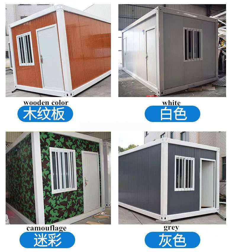 Casa modular prefabricada de contenedor de montaje rápido de 20 pies