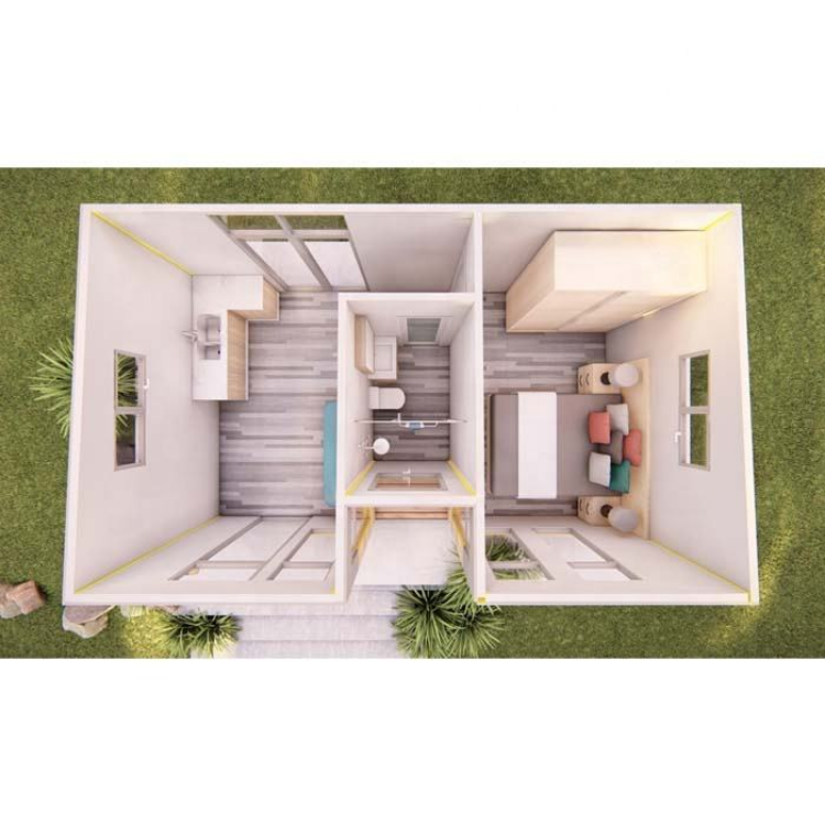 Sandwich panel container office/tiny outback house/casas modulares prefabricadas