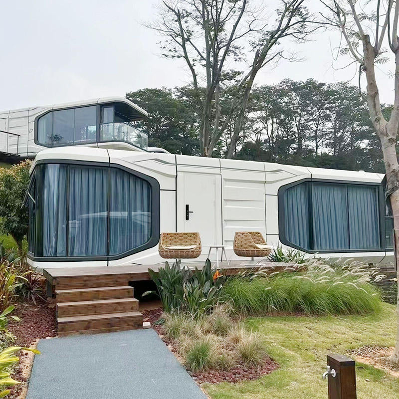 Mobile modular prefabricated space capsule house