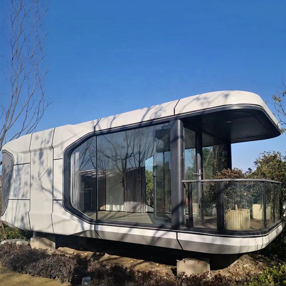 Mobile modular prefabricated space capsule house