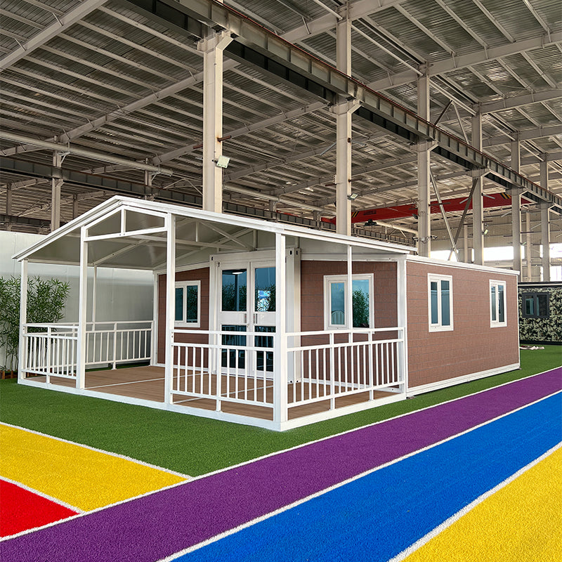 Double Wing Expandable Container House with Balcony