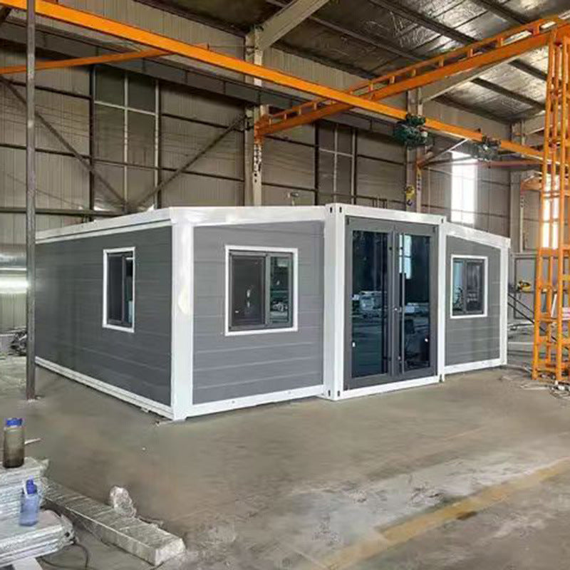 Prefabricated mobile living expandable container house