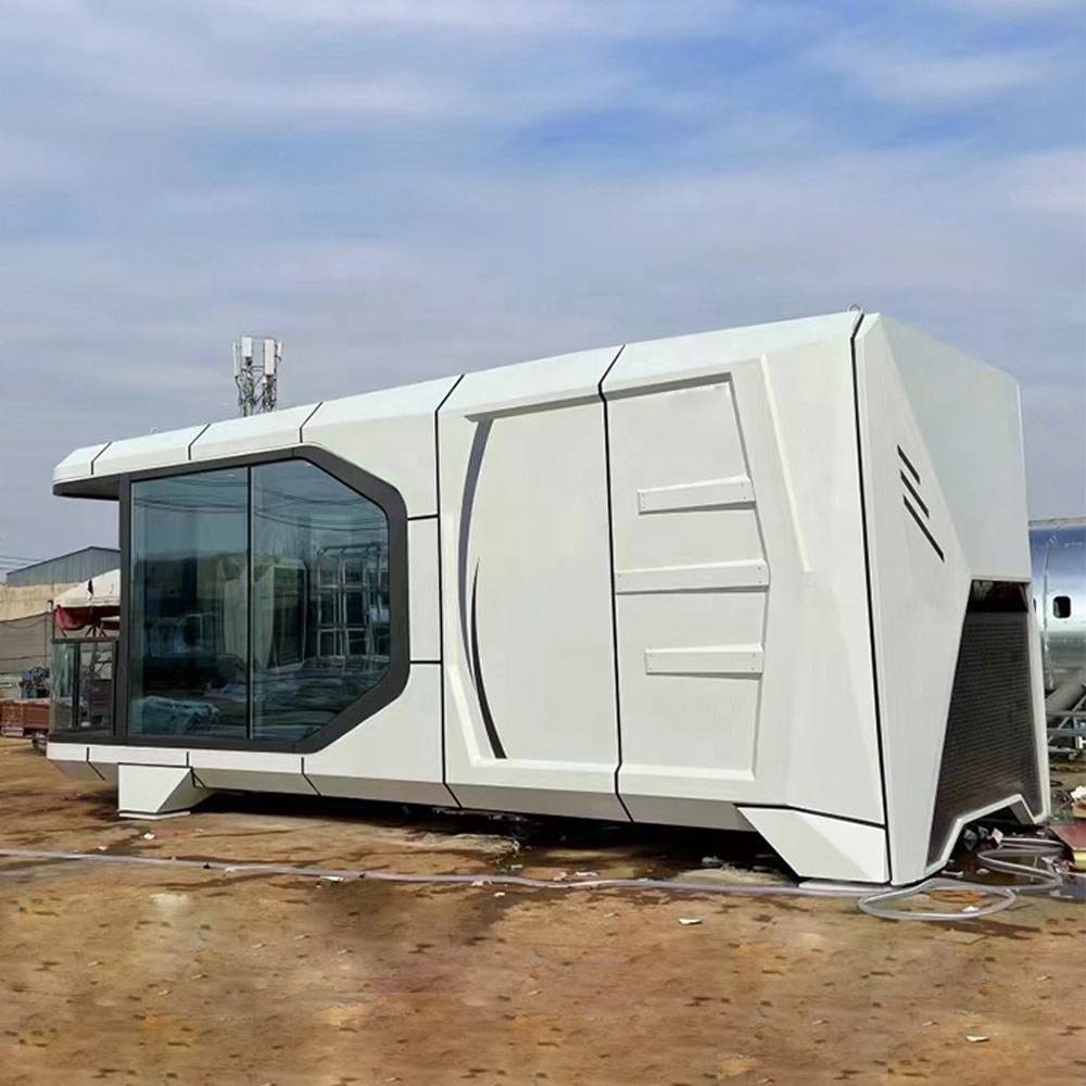 Mobile modular prefabricated space capsule house