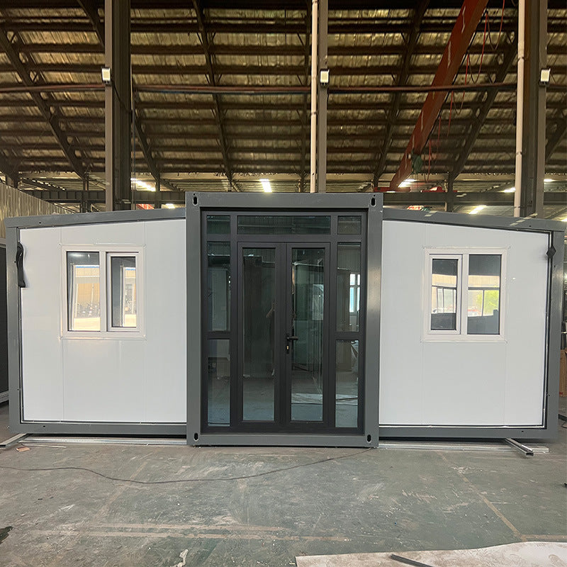 Prefabricated mobile living expandable container house