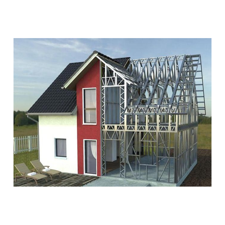 Villa steel structure prefab villa modern design hotel fabricated house