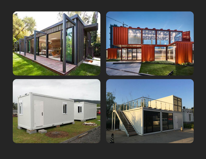 Casa contenedor prefabricada casa móvil con estructura de acero