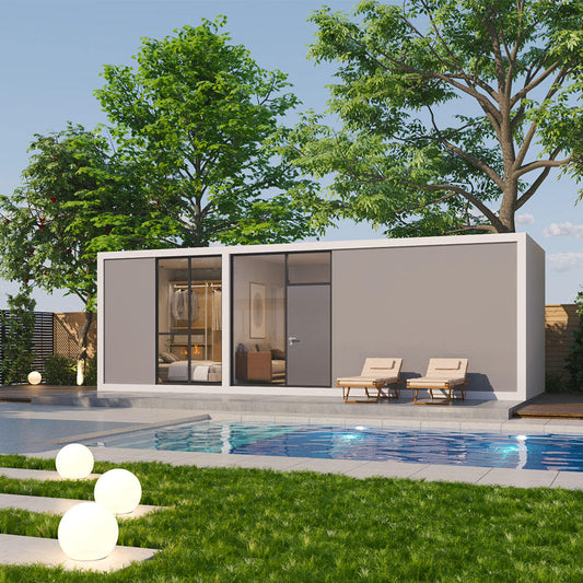 Movable prefabricated ultra-high performance concrete villa for guesthouse