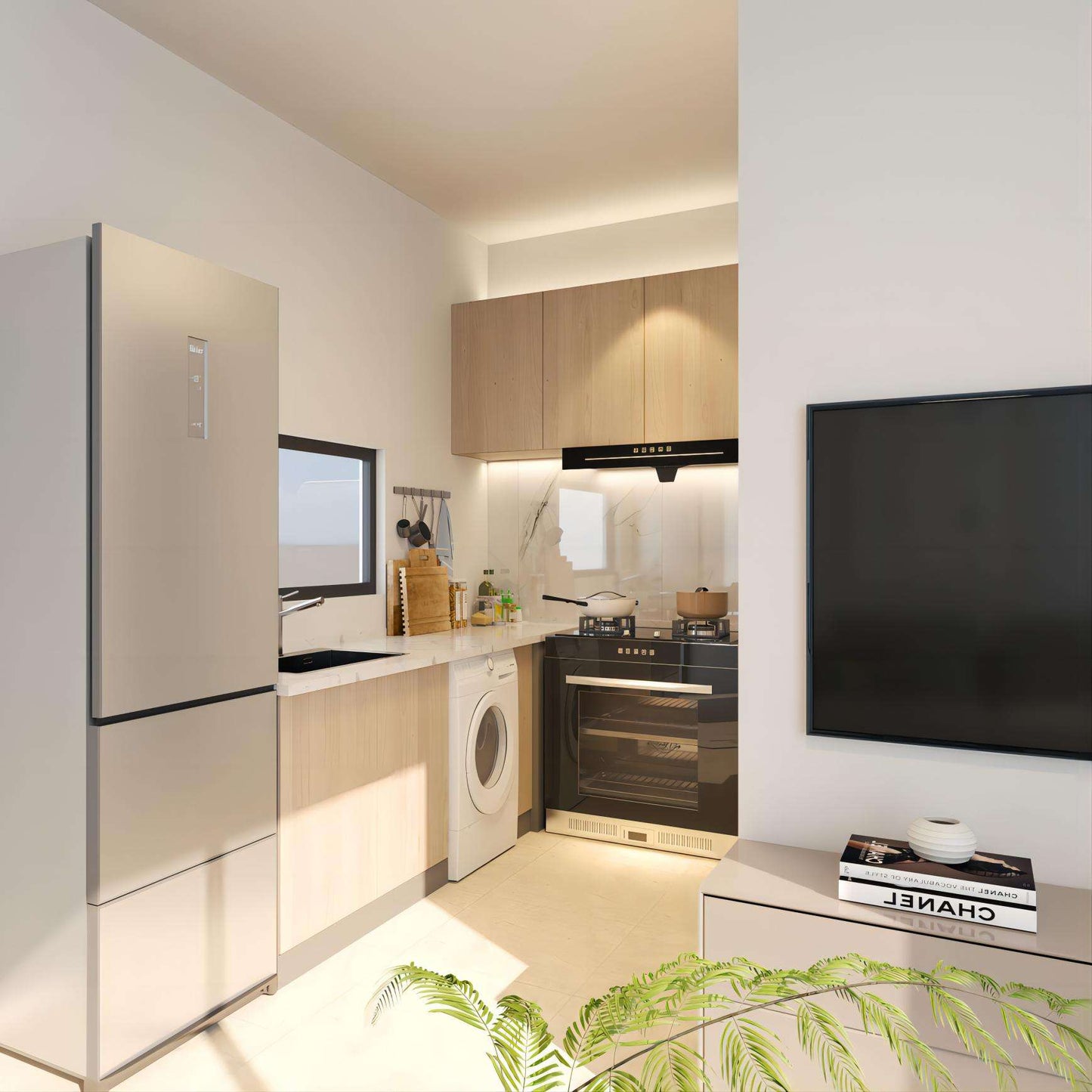 Movable prefabricated ultra-high performance concrete villa for guesthouse