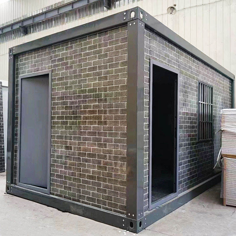 Folded prefabricated steel folding living container houses