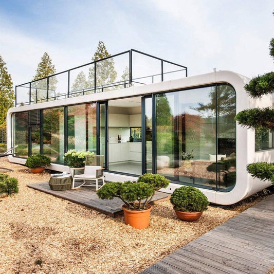 Movable Prefab Prefabricated Capsule Hotel Apple Cabin Container House
