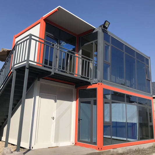 Luxury Villa Two Story Flat Pack Container Prefab Prefabricated Home