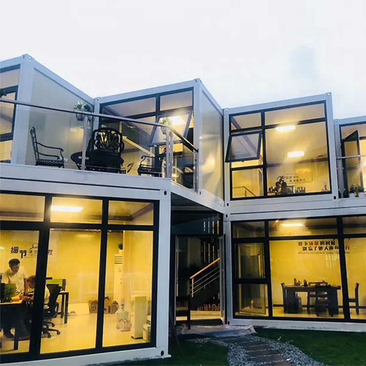 Luxury Villa Two Story Flat Pack Container Prefab Prefabricated Home