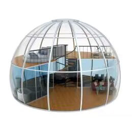 Casa de burbujas de casa de cúpula transparente de estilo de diseño moderno