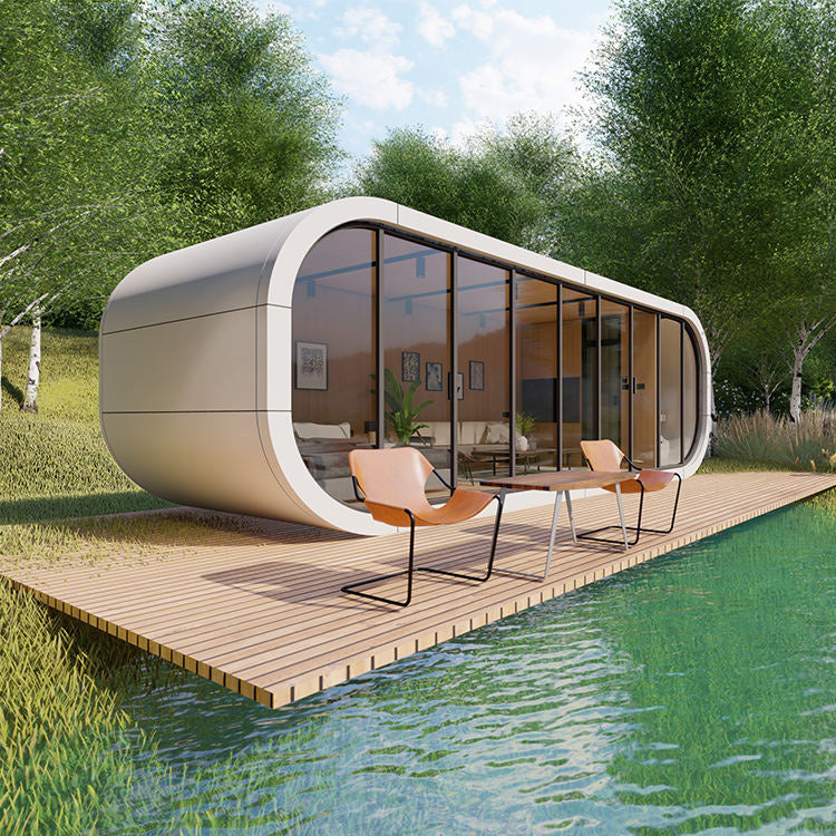 cabina de trabajo móvil de la vaina de la oficina de la casa de la casa minúscula de la casa prefabricada popular moderna al aire libre de los 20ft los 40ft