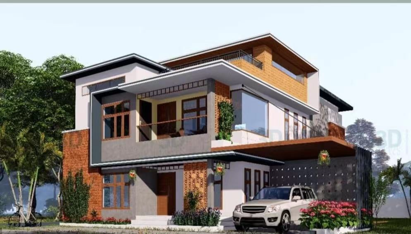 Modern Design Light Steel Frame Prefabricated House Two Storey Luxury Prefab House Villa