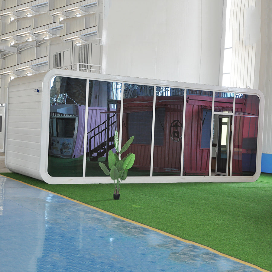 Cabaña modular junto al mar, cabina Apple, oficina, hotel, cabina móvil