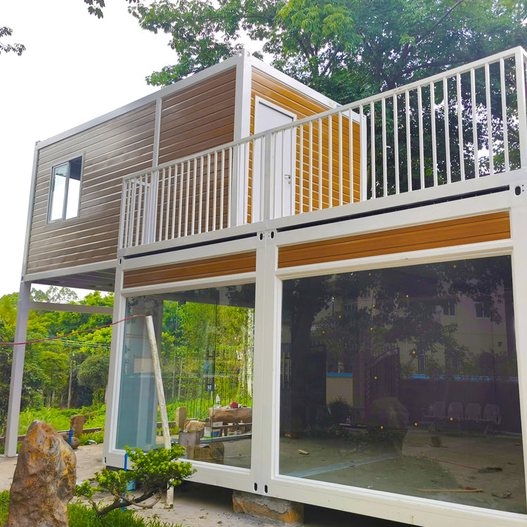 Two storey residential modular flat pack prefabricated house