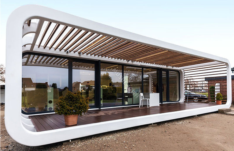 Futuristic tiny home move-in ready on arrival modular house