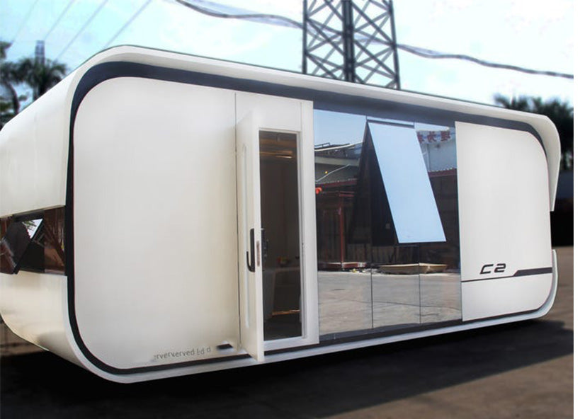 Futuristic tiny home move-in ready on arrival modular house