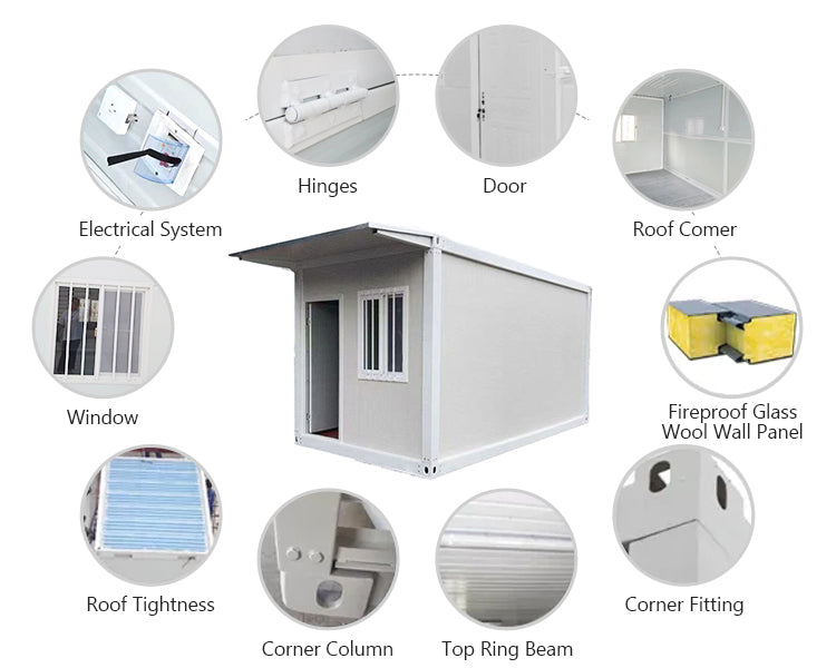 2 bedroom modern design container house prefab container house