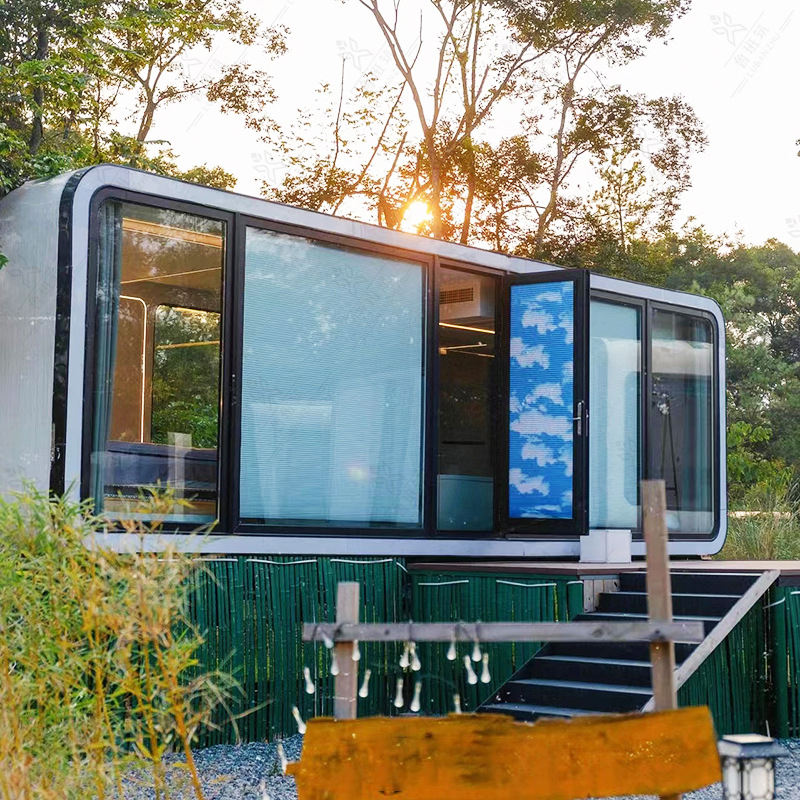 Prefabricated container tiny house for camping