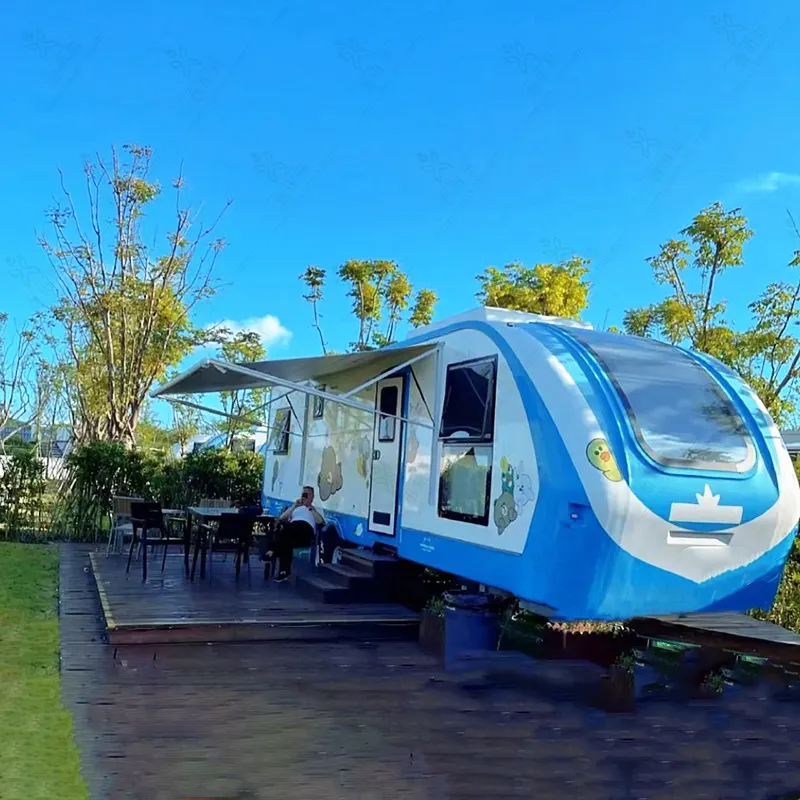 Prefabricated container tiny house for camping