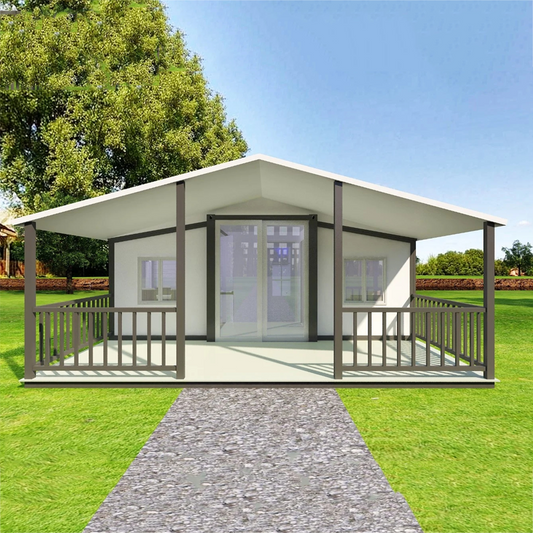 20ft 30ft 40ft Container folding house with yard deck