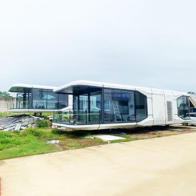 Casas prefabricadas portátiles, casa cápsula de vida de lujo