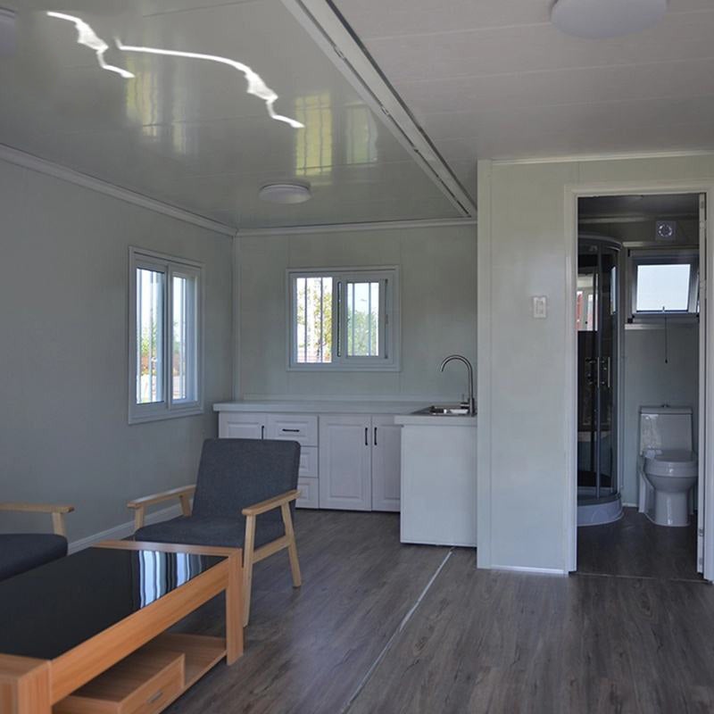 Контейнерный дом, стальная конструкция, передвижные дома с 2 спальнями