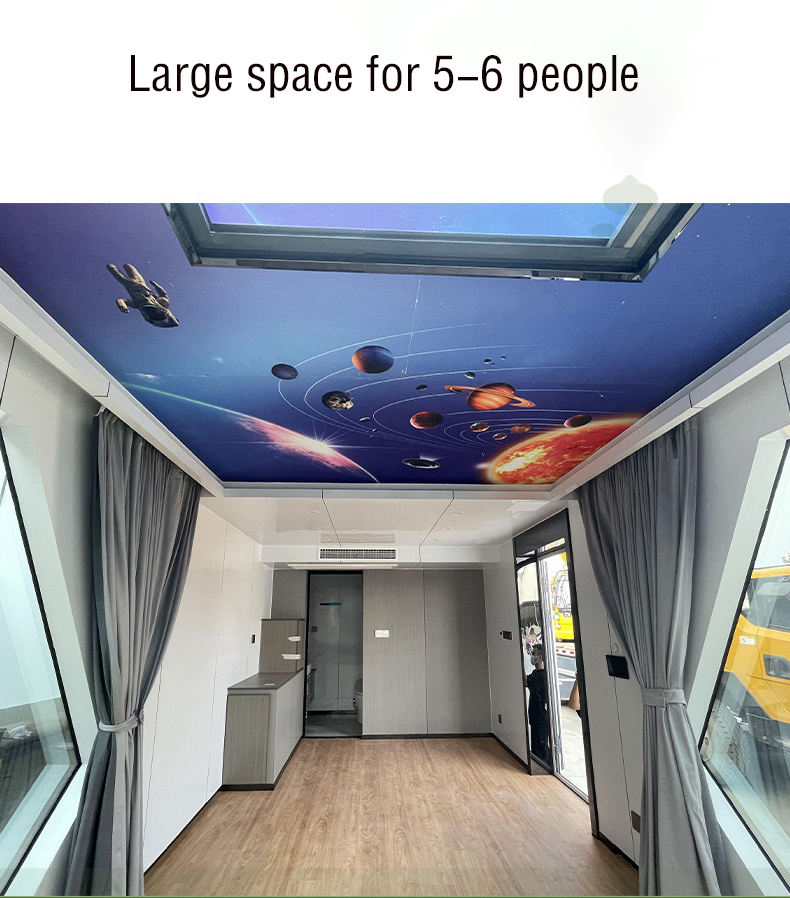 Casas prefabricadas portátiles, casa cápsula de vida de lujo