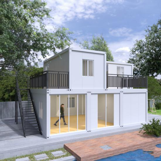 To Assemble Detachable Steel Structure Villas Prefab Container Houses