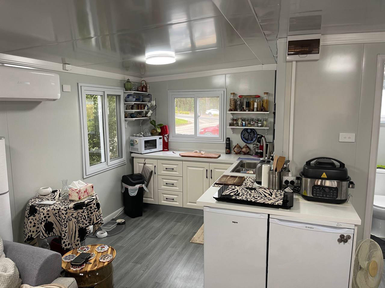 20-футовые роскошные складные расширяемые жилые контейнерные дома сборные