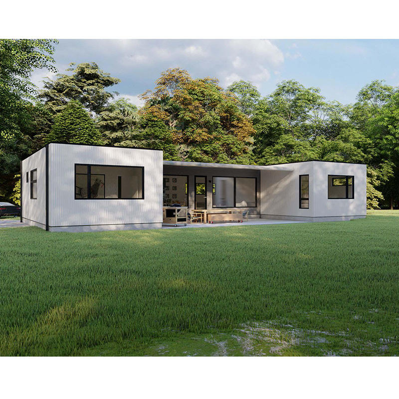Светлая стальная сборная офисная гостиница, здание с 3 спальнями, кемпинговая кабина