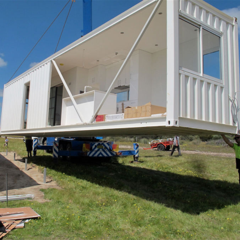 Portable extensible prefabricado insonoro de la prenda impermeable de la casa del envase de los 20Ft los 40Ft