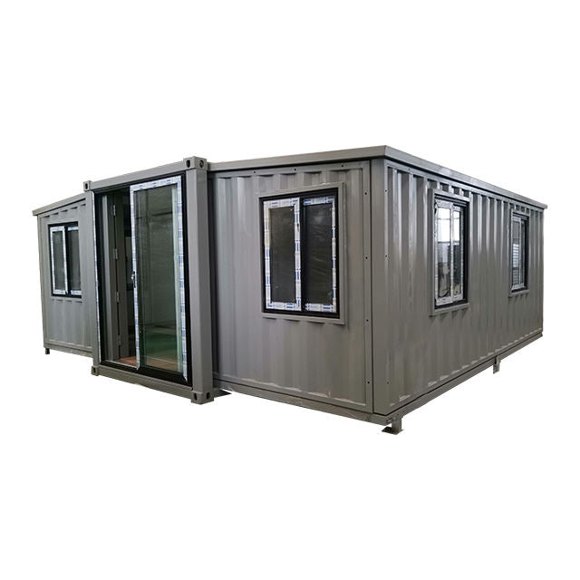 Insulated eps panel build folding & double wings pre fabricated houses prefab kiosk
