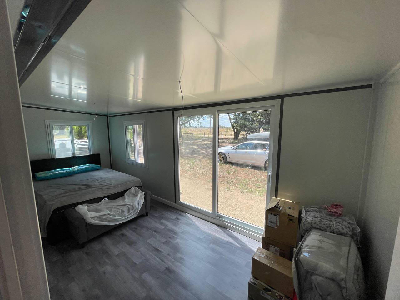 20-футовые роскошные складные расширяемые жилые контейнерные дома сборные