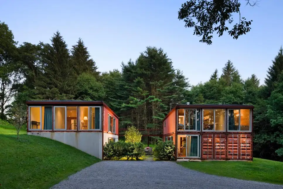 Современная вилла с 2 спальнями и 1 ванной, легкий модульный дом, сборные дома, современная роскошная вилла