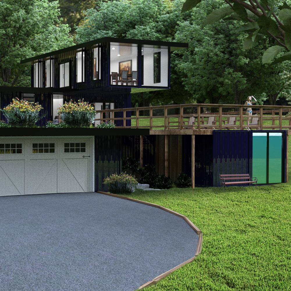 Casa villa moderna casas prefabricadas de contenedores de lujo precio de construcción
