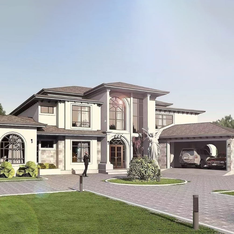 Villa de diseño, casa prefabricada, villa prefabricada y avanzada de lujo