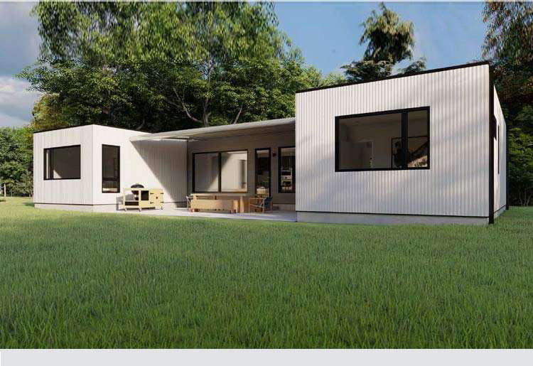 Светлая стальная сборная офисная гостиница, здание с 3 спальнями, кемпинговая кабина