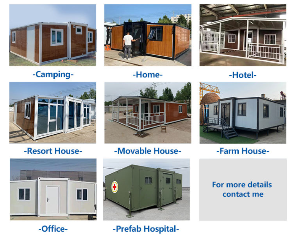 20-футовый модульный складной расширяемый дом