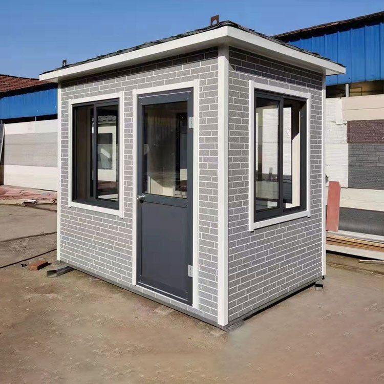 Construction & Real Estate Building Materials Ready Assemble Homes Houses green land courtyard sight Kiosk